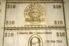 Laser-engraved-wooden-promotional item, Laser Mafia, Vero-Beach
